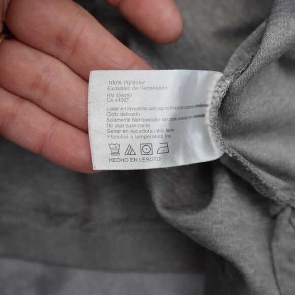 Greg Norman Shirt Mens L Gray Slit Chest Button Short Sleeve Collared Top - Picture 6 of 16